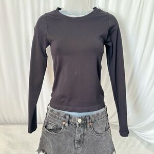 Moa Moa Charcoal Long Sleeve Top